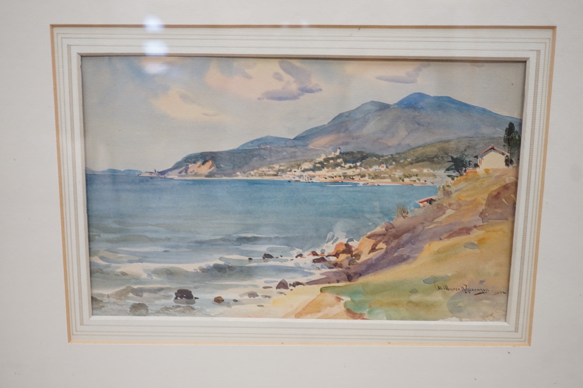 William Alister MacDonald (1861-1948), pair of watercolours, French coastal landscapes, signed and dated 1902, 16 x 26cm